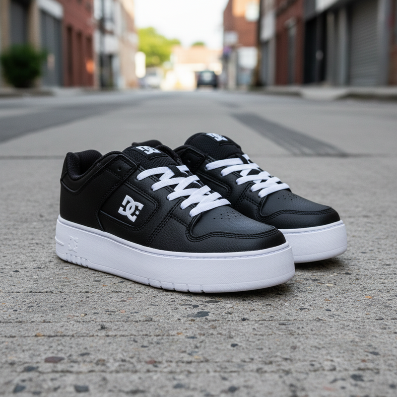 Zapatilla Dc Mujer Manteca Plataforma