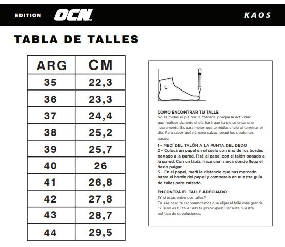 Zapatillas Ocn Kaos Total Black