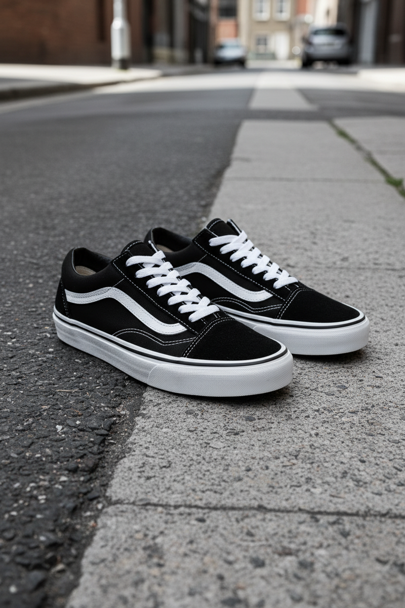 Zapatillas Vans Old Skool Negro y Blanco Unisex
