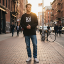 Remera Manga Larga Dc Square Star Negro