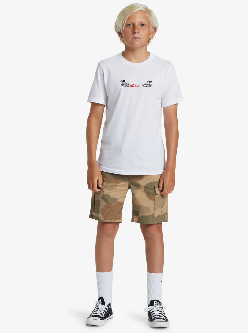 Bermuda Walkshort Quiksilver Taxer Cargo Beige KIDS