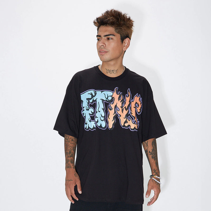 Remera Etnies The Get Down Tee Over Black