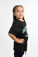 Remera Circa Kids Varsity Tee Black Negro