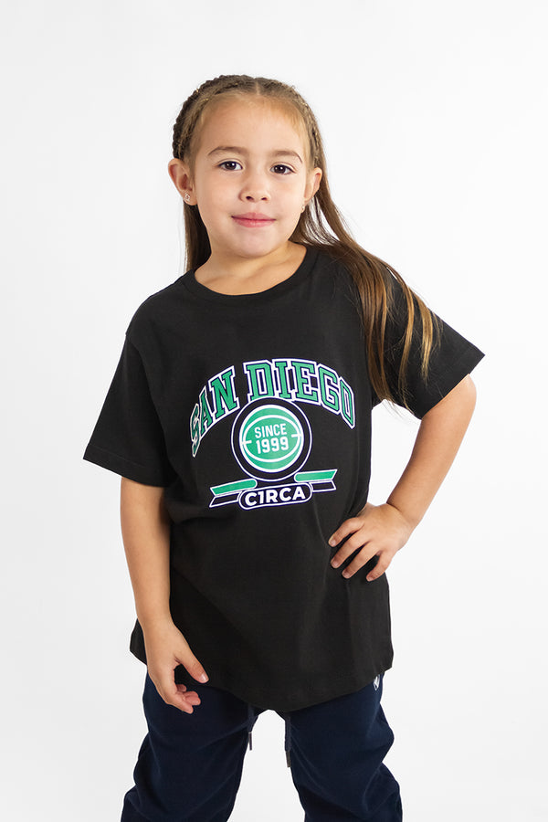 Remera Circa Varsity Tee Black Negro