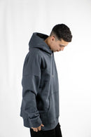 Buzo Dc H Canguro Open Wide (Gris Oscuro)