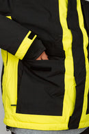 Campera de Nieve Ocn Snow Importado Negro/Amarillo