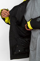 Campera de Nieve Ocn Snow Importado Negro/Amarillo