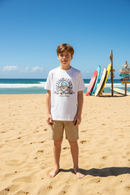 Remera Quiksilver Kids Skull Feast Blanco