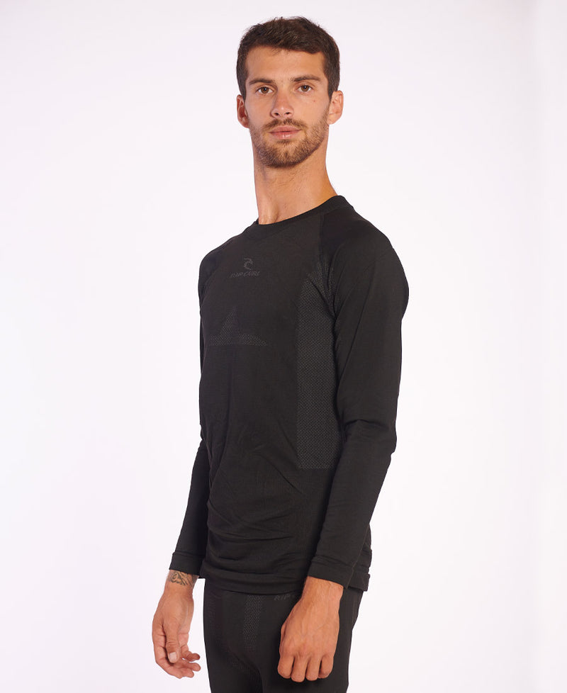 Camiseta Térmica Rip Curl Seamless L2 Negro