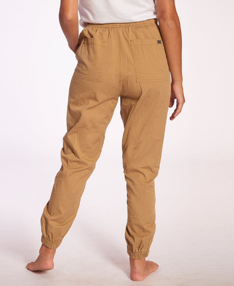 Pantalón Mujer Rip Curl Jogger Beach (Camel)
