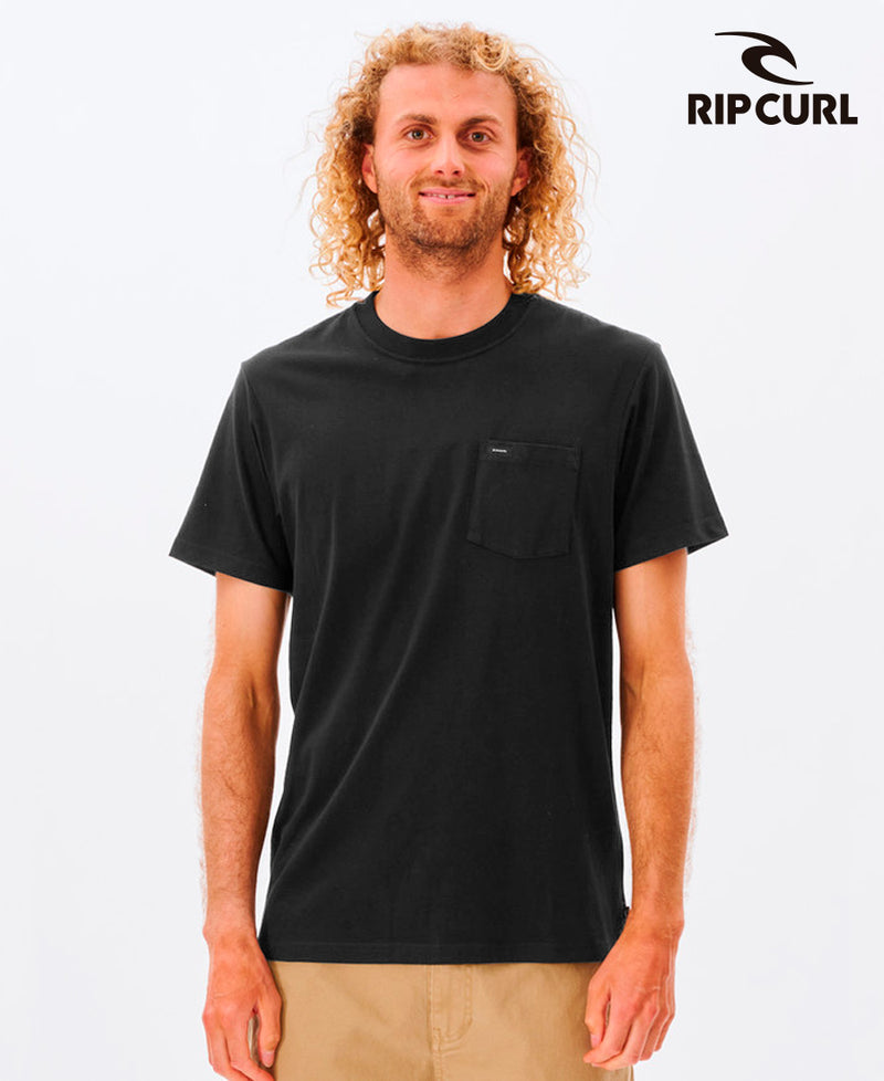 Remera Rip Curl Te Mc Plain Pkt L2 Negro