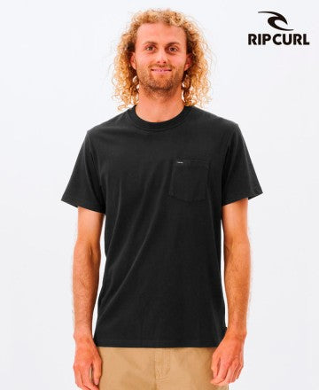 Remera Rip Curl Hombre TE MC PLAIN (K2) PKT NEG