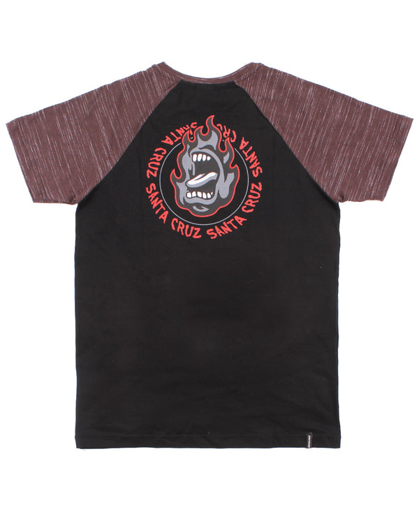 Remera Santa Cruz Kids Ringed Screaming Flame