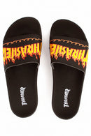 Ojotas Thrasher Sliders Flame Negro