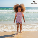 Remera Rip Curl Lycra Kids Seamist Violeta/Rosa