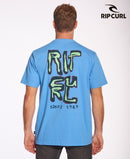 Remera Rip Curl Hombre Te Mc Rlx Kd New Classic Celeste