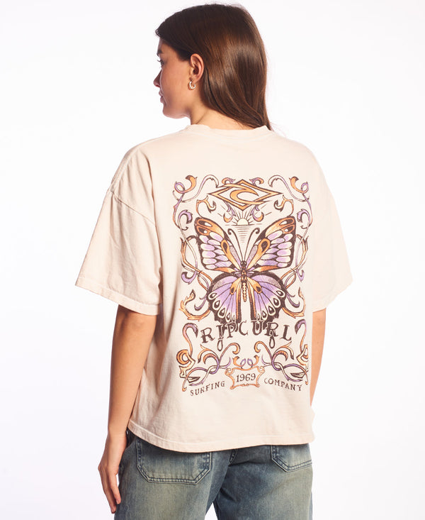 Remera Rip Curl M Over Process Butterf