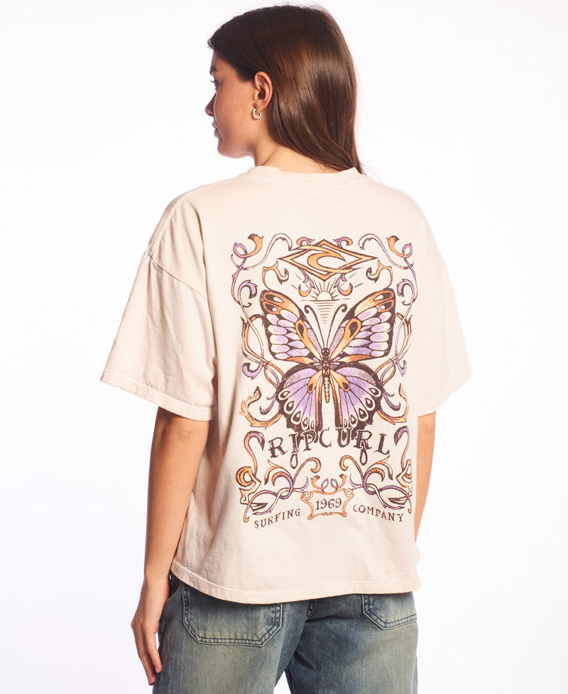 Remera Rip Curl M Over Process Butterf