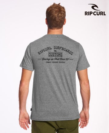 Remera Rip Curl Te Mc Rlx Mouline K5 Gris