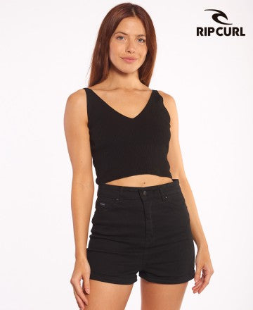 Musculosa Rip Curl Mujer Rc G Te Top Knit K2 Negro