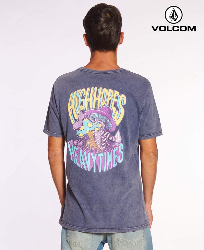 Remera Volcom Te Mc Process Print Kb Azul