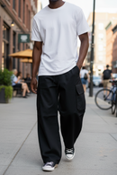 Pantalón Y Tú Quique Cargo Parachute Negro