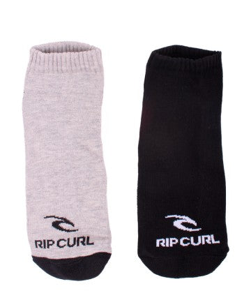 Medias Rip Curl Ankle Towel Pack x2 (42) Gris/Negro