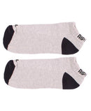 Medias Rip Curl H Ankle Towel (42) Gris/Negro Pack x2 Pares
