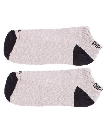 Medias Rip Curl Ankle Towel Pack x2 (42) Gris/Negro