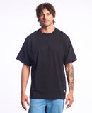 Remera Rip Curl H MC Oversize Plain Negro (O2)