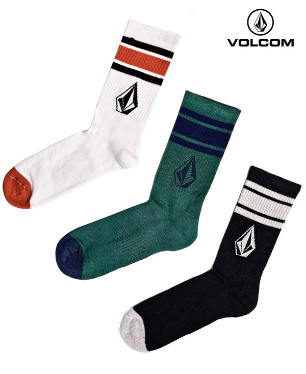 Medias Volcom SO 1/2 Cana Full Stone X3