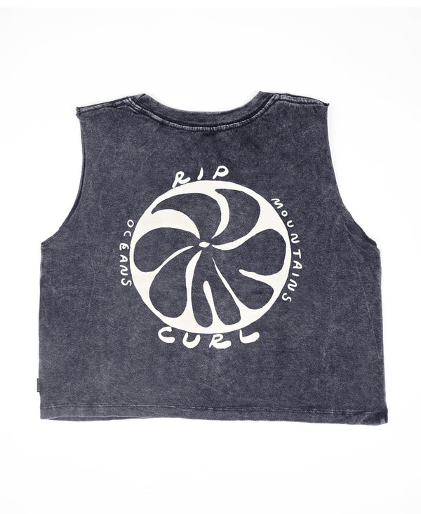 Musculosa Rip Curl Kids Crop Oceans Acid (05)
