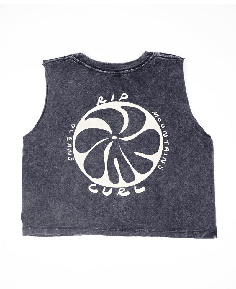 Musculosa Rip Curl Kids Crop Oceans Acid (05)