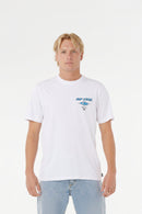 Remera Rip Curl Fade Out Icon Blanco