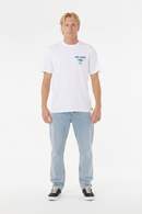 Remera Rip Curl Fade Out Icon Blanco
