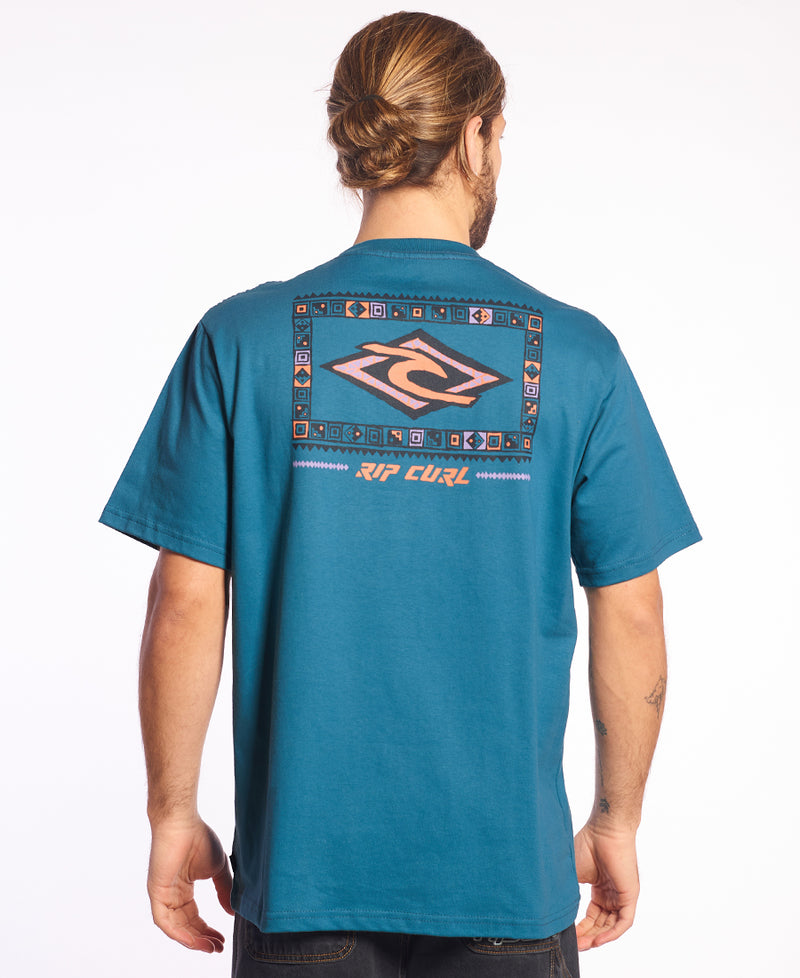 Remera Rip Curl Hombre MC Loose Big Block (OD)