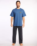 Remera Rip Curl Hombre Loose Big Block Azul