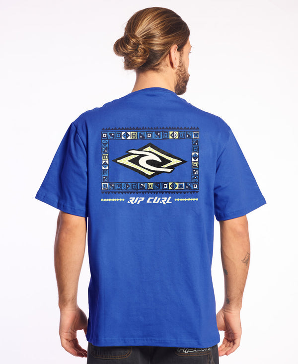 Remera Rip Curl Hombre Loose Big Block Azul Oscuro