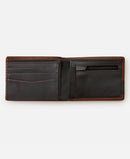 Billetera Rip Curl Diamond Slim RFID Marrón (65)