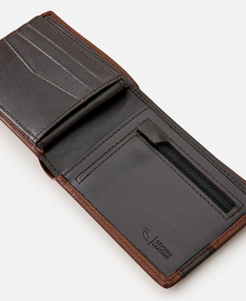 Billetera Rip Curl Diamond Slim RFID Marrón (65)
