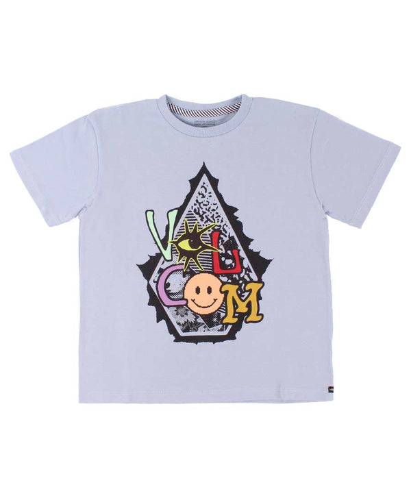 Remera Volcom Kids Te Mc Prints Celeste (08)