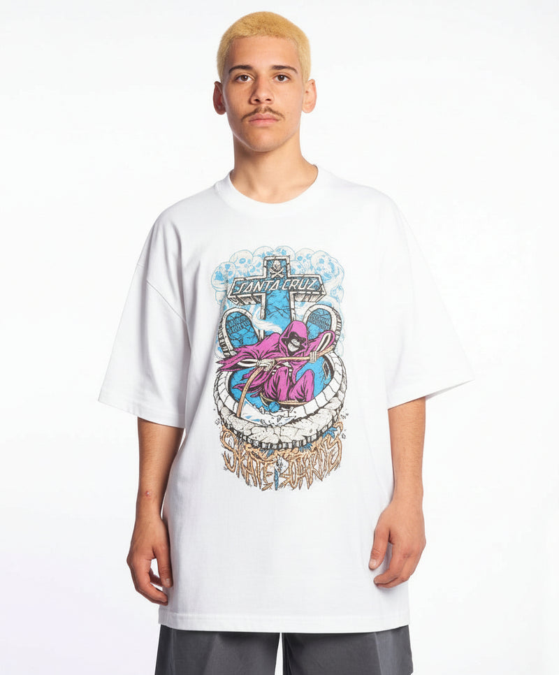 Santa Cruz Mini Ripper Remera Santa Cruz Grim Ripper Blanco