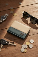 Billetera Rip Curl Slim Beige/Verde
