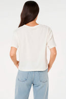 Remera Rip Curl Crop Hula Blanco
