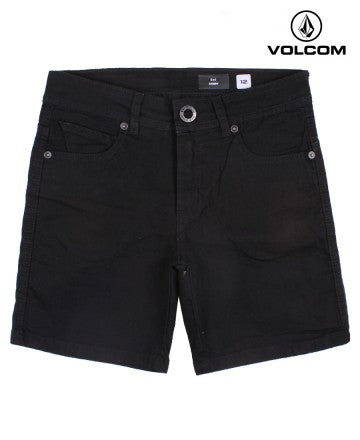 Bermuda Volcom Kids K Wa Je (K2) Skinny 2x4 Black STN