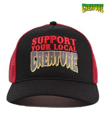 Gorra Creature Ca  Logo Imp (Negro/Rojo)