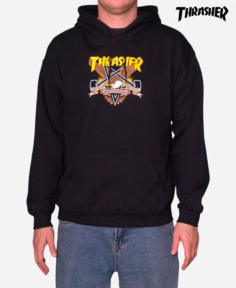 Buzo Thrasher Hoodie Eagledram Negro