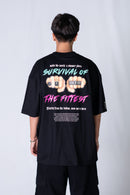 Remera King Of Art H Reclaim Oversize Negro W8