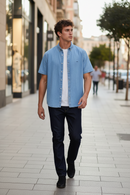 Camisa Levis Aythentic Button Celeste