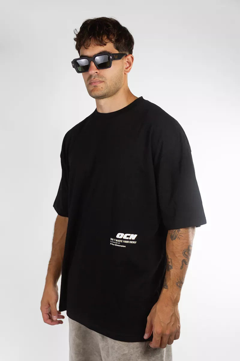 Remera Ocn H Original Oversize Negro I6